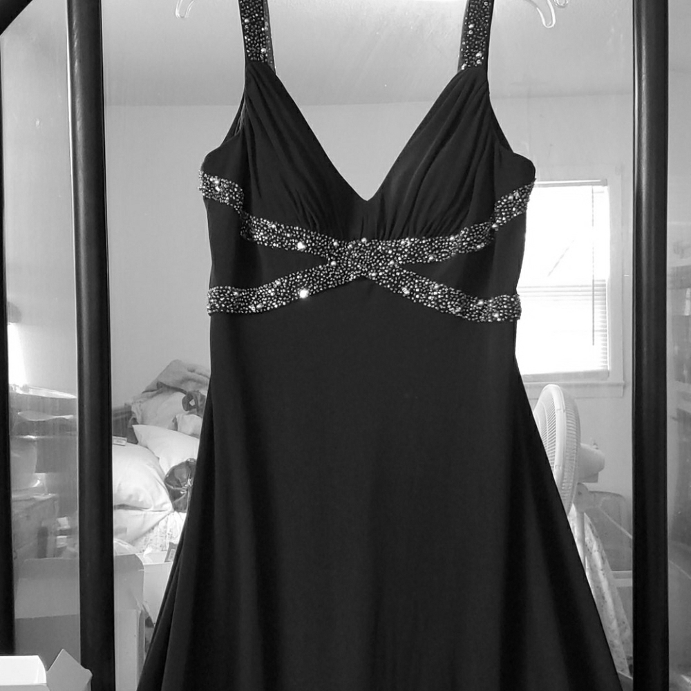 . Black.,Long.. Evening or Prom Dress
